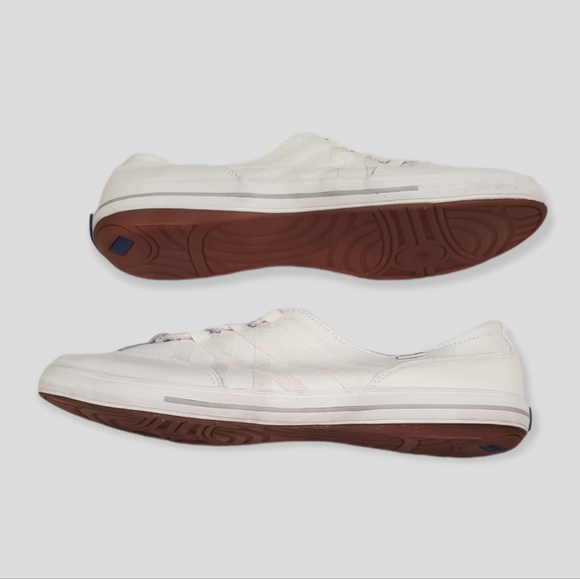 Womens Keds slip on elastic lace size 10 color white - Picture 4 of 5